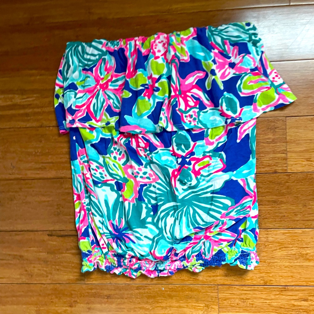 Lilly Pulitzer womens strapless top